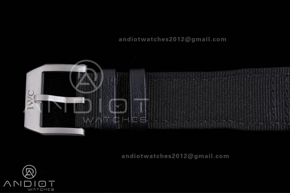 Mark XX Patrouille Suisse Titanium IW328209 M+F 1:1 Best Edition on Black Nylon Strap Miyota9015