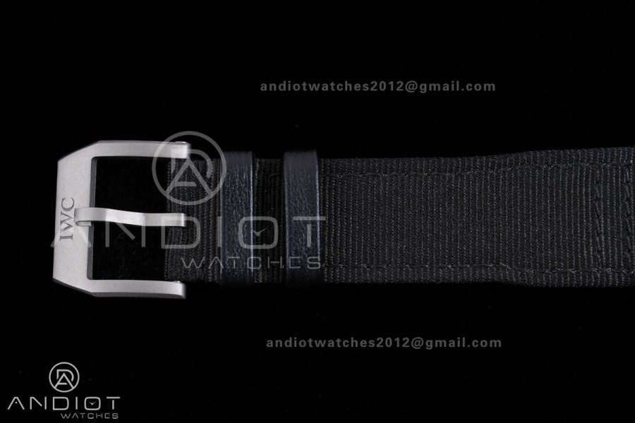 Mark XX Patrouille Suisse Titanium IW328209 M+F 1:1 Best Edition on Black Nylon Strap Miyota9015