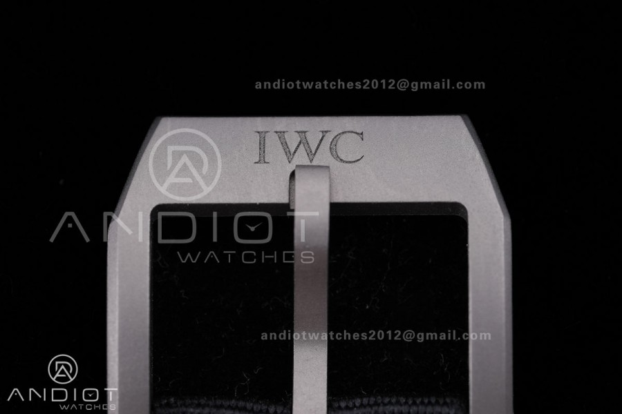 Mark XX Patrouille Suisse Titanium IW328209 M+F 1:1 Best Edition on Black Nylon Strap Miyota9015