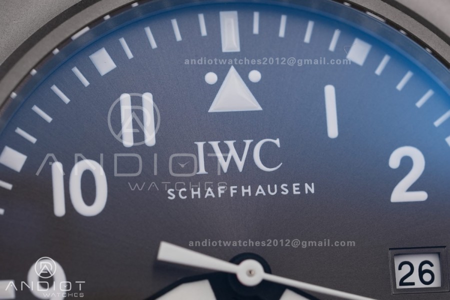 Mark XX Patrouille Suisse Titanium IW328209 M+F 1:1 Best Edition on Black Nylon Strap Miyota9015