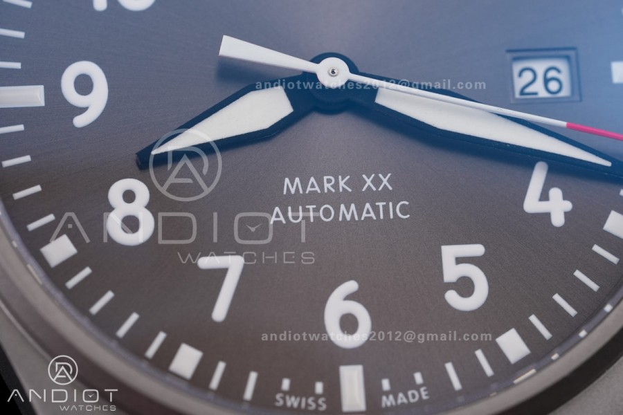 Mark XX Patrouille Suisse Titanium IW328209 M+F 1:1 Best Edition on Black Nylon Strap Miyota9015