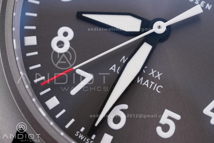 Mark XX Patrouille Suisse Titanium IW328209 M+F 1:1 Best Edition on Black Nylon Strap Miyota9015