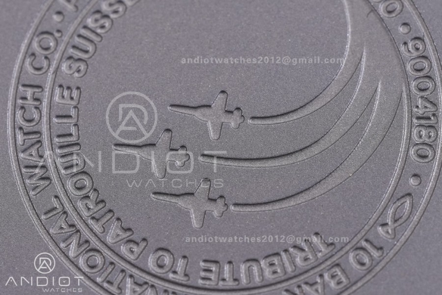 Mark XX Patrouille Suisse Titanium IW328209 M+F 1:1 Best Edition on Black Nylon Strap Miyota9015