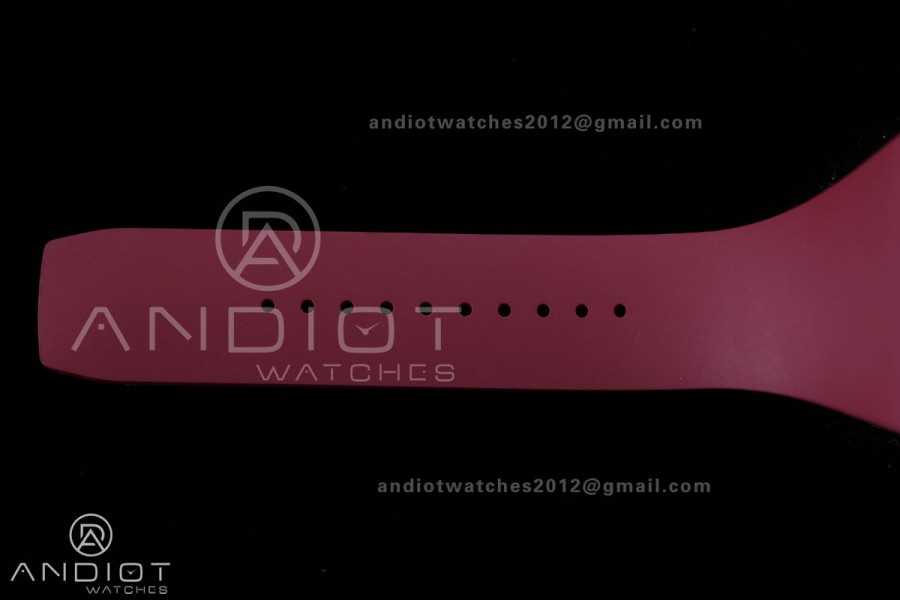 RM16-02 Red NTPT Umi Office Best Edition Skeleton Dial On Red Rubber Strap Asian CRMA9