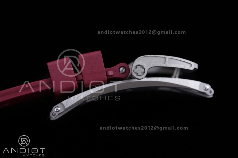 RM16-02 Red NTPT Umi Office Best Edition Skeleton Dial On Red Rubber Strap Asian CRMA9