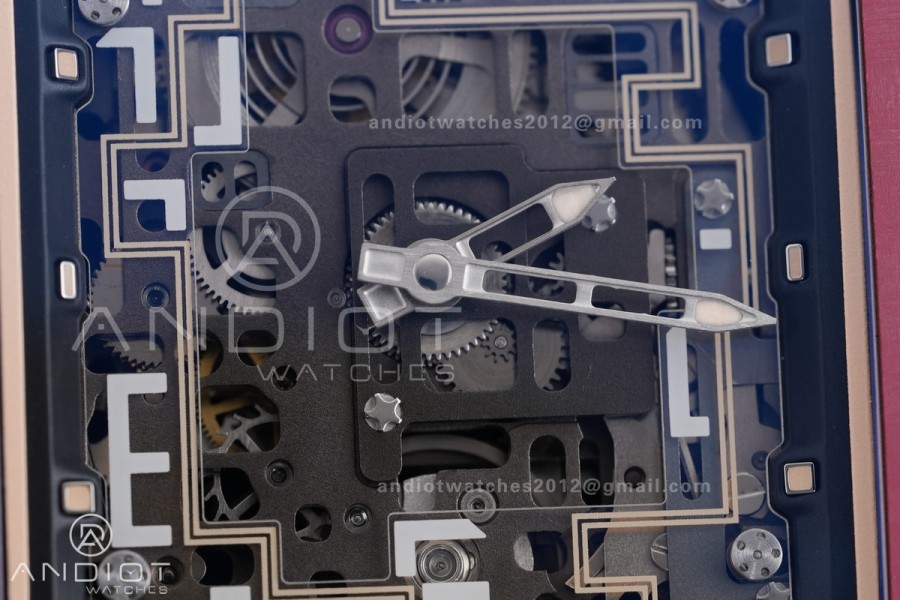 RM16-02 Red NTPT Umi Office Best Edition Skeleton Dial On Red Rubber Strap Asian CRMA9