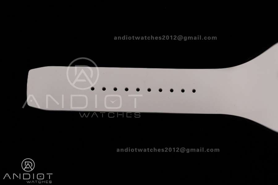 RM16-02 Titanium Umi Office Best Edition Skeleton Dial On Cream Rubber Strap Asian CRMA9 