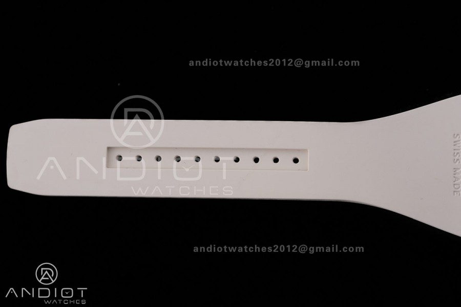 RM16-02 Titanium Umi Office Best Edition Skeleton Dial On Cream Rubber Strap Asian CRMA9 