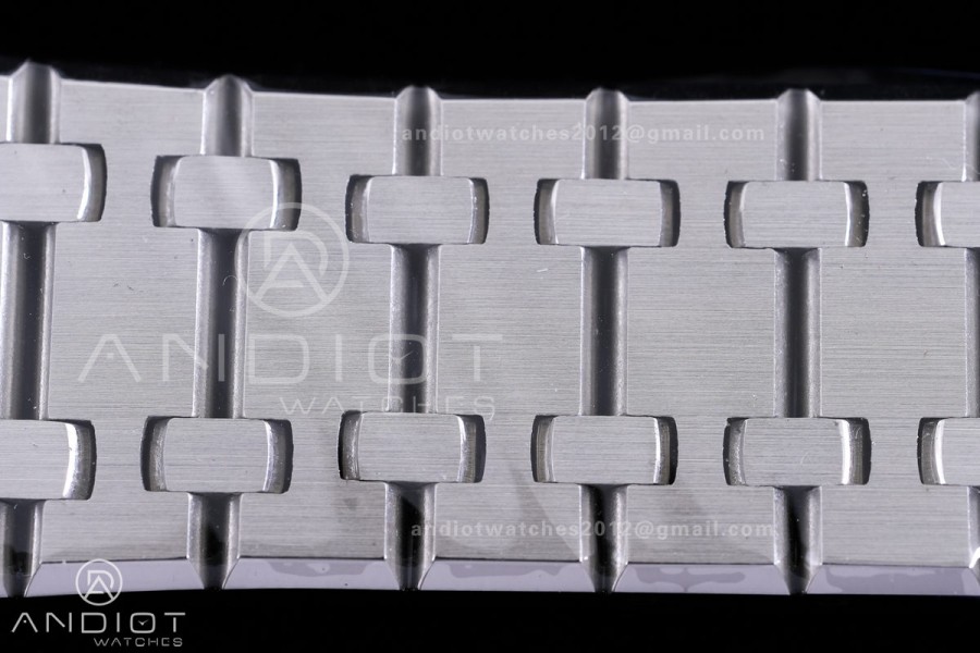 Royal Oak 15500 SS APSF 1:1 Best Edition Gray Dial on SS Bracelet SA4302 Super Clone V3 (Free Sprung)