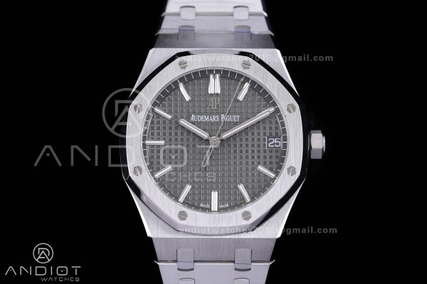 Royal Oak 15500 SS APSF 1:1 Best Edition Gray Dial...