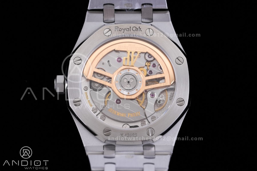 Royal Oak 15500 SS APSF 1:1 Best Edition Gray Dial on SS Bracelet SA4302 Super Clone V3 (Free Sprung)