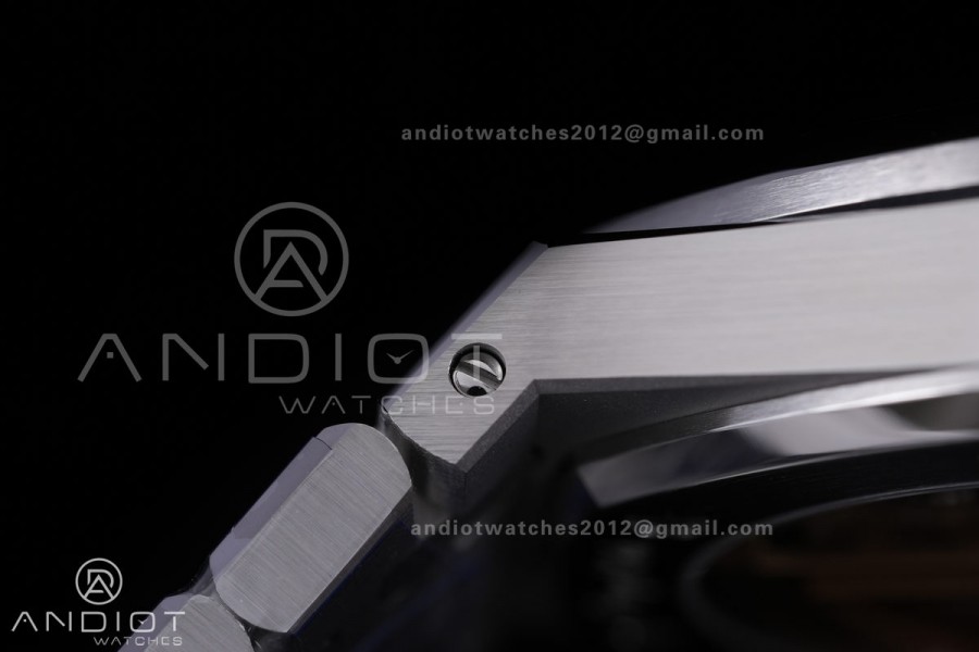 Royal Oak 15500 SS APSF 1:1 Best Edition White Dial on SS Bracelet SA4302 Super Clone V3 (Free Sprung)