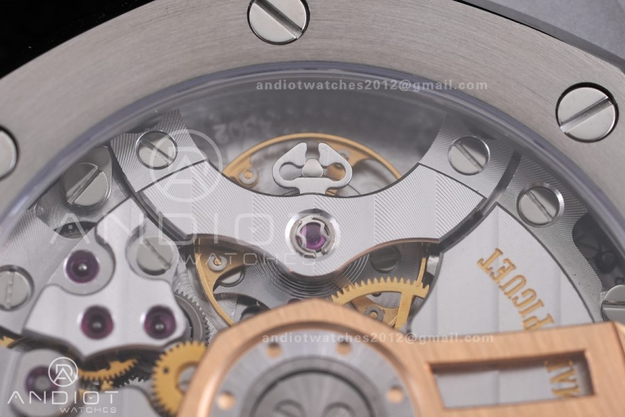 Royal Oak 15500 SS APSF 1:1 Best Edition White Dial on SS Bracelet SA4302 Super Clone V3 (Free Sprung)