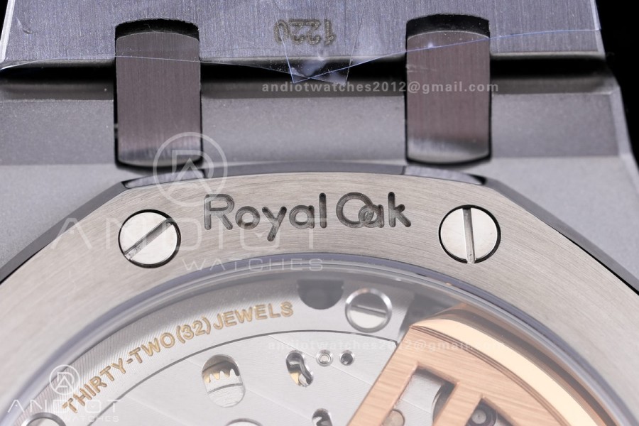Royal Oak 41mm 15510 Free Sprung SS APSF  V3 1:1 Best Edition Green Textured Dial On SS Bracelet Super Clone SA4302 