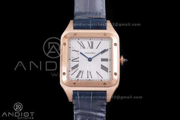 Santos Dumont 31.4mm RG AF 1:1 Best Edition Silver...