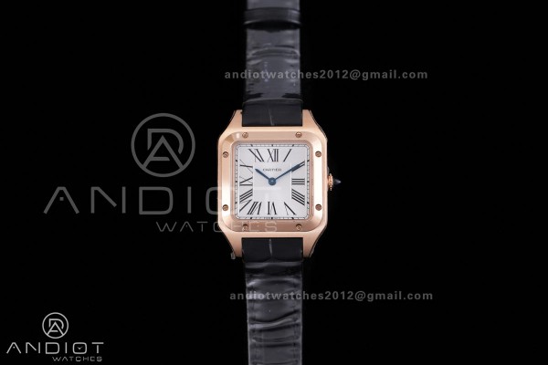 Santos Dumont 27.5mm RG AF 1:1 Best Edition Silver...