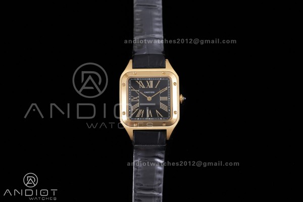 Santos Dumont 27.5mm YG AF 1:1 Best Edition Black ...