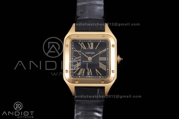 Santos Dumont 27.5mm YG AF 1:1 Best Edition Black ...