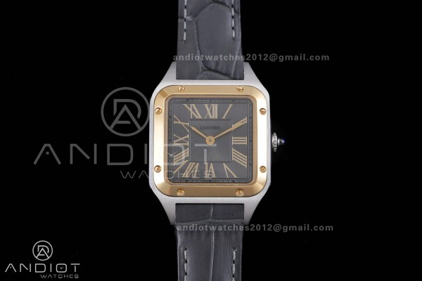 Santos Dumont 27.5mm SS AF 1:1 Best Edition YG Bez...