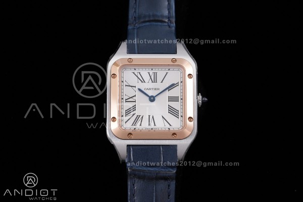 Santos Dumont 27.5mm SS/RG AF 1:1 Best Edition Sil...