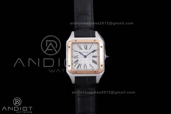 Santos Dumont 31.4mm SS/RG AF 1:1 Best Edition Sil...