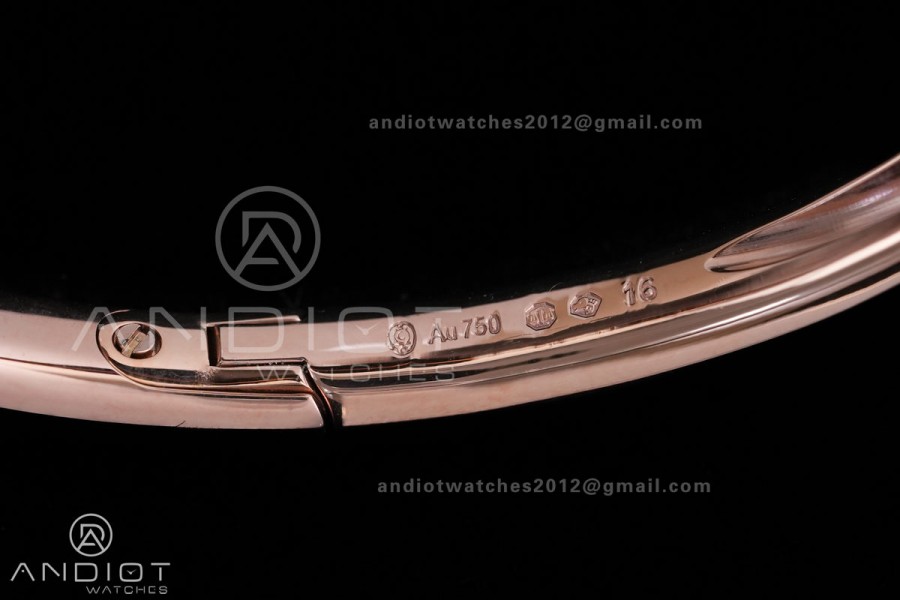 Baignoire Watch RG AF 1:1 Best Edition Silver Dial On RG Bracelet RONDA Quartz