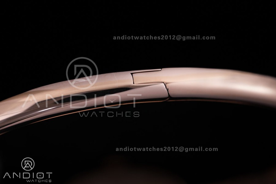 Baignoire Watch RG AF 1:1 Best Edition Silver Dial On RG Bracelet RONDA Quartz