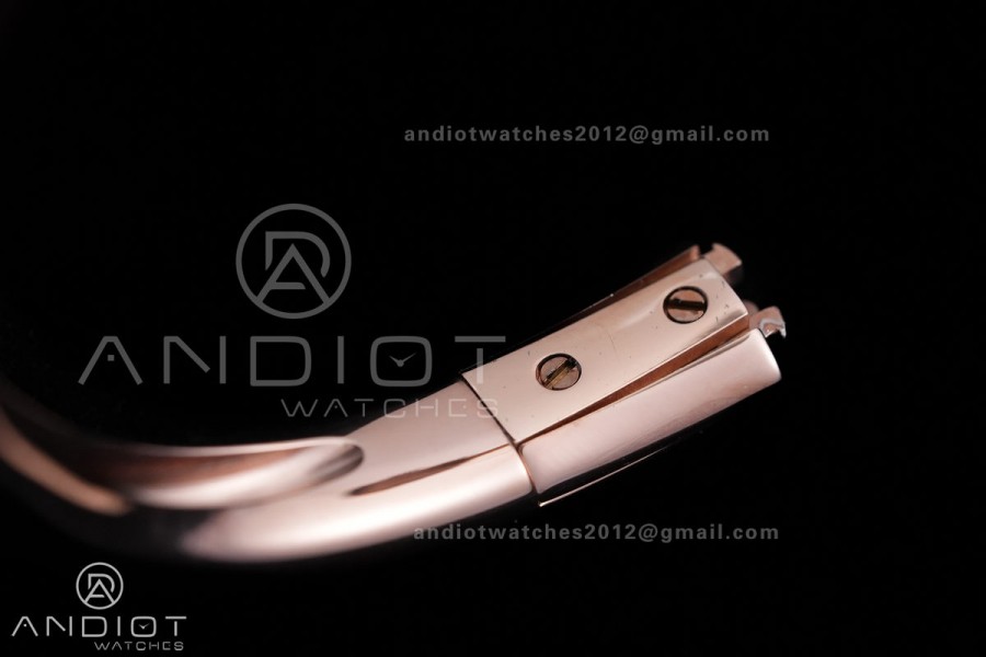 Baignoire Watch RG AF 1:1 Best Edition Silver Dial On RG Bracelet RONDA Quartz