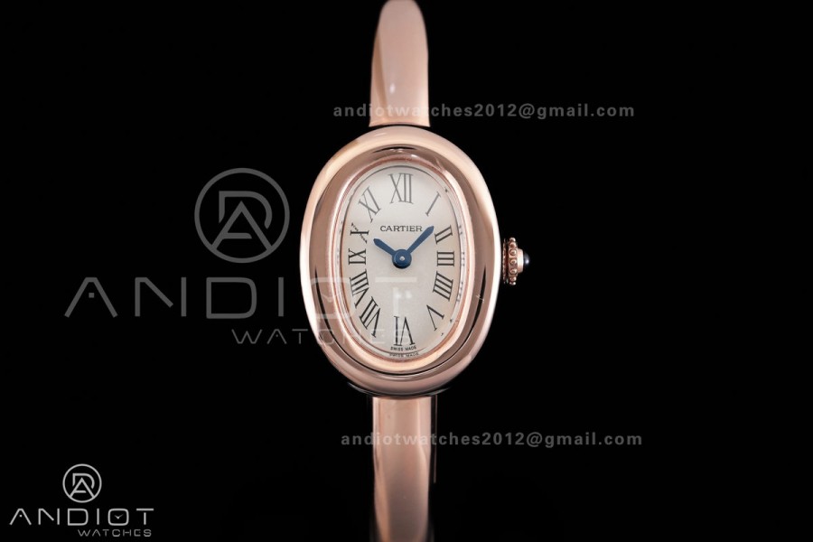 Baignoire Watch RG AF 1:1 Best Edition Silver Dial On RG Bracelet RONDA Quartz