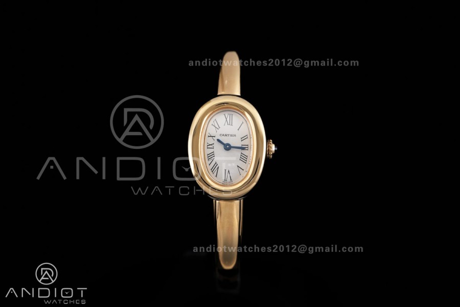 Baignoire Watch YG AF 1:1 Best Edition Silver Dial On YG Bracelet RONDA Quartz