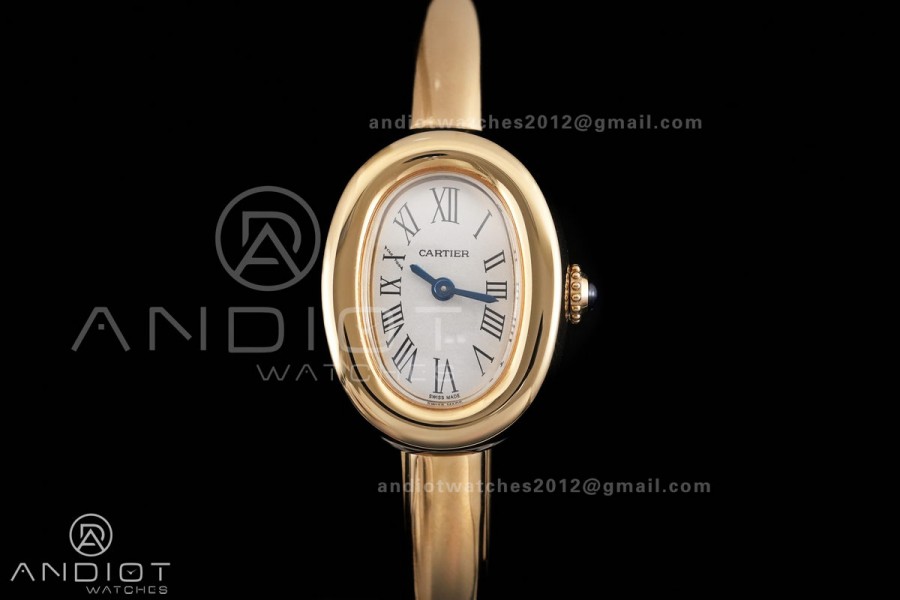 Baignoire Watch YG AF 1:1 Best Edition Silver Dial On YG Bracelet RONDA Quartz
