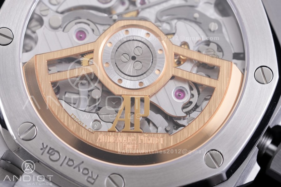 Royal Oak Chrono 26240 SS V2 APSF 1:1 Best Edition Silver Dial on SS Bracelet SA4401 Super Clone (Free Sprung)