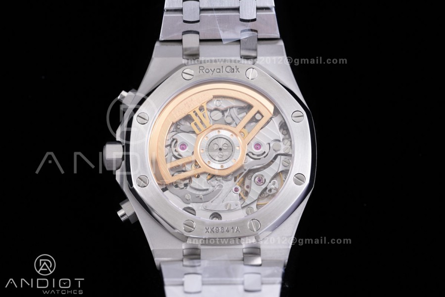Royal Oak Chrono 26240 SS V2 APSF 1:1 Best Edition Silver Dial on SS Bracelet SA4401 Super Clone (Free Sprung)