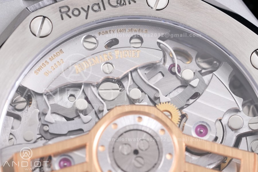 Royal Oak Chrono 26240 SS V2 APSF 1:1 Best Edition Blue Dial on SS Bracelet SA4401 Super Clone (Free Sprung)