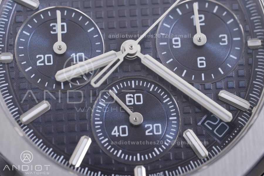 Royal Oak Chrono 26240 SS V2 APSF 1:1 Best Edition Blue Dial on SS Bracelet SA4401 Super Clone (Free Sprung)