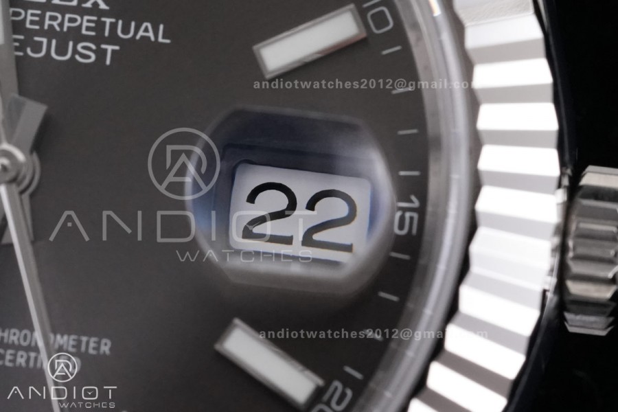 DateJust 41 126334 ARF 1:1 Best Edition 904L Steel Gray Dial on Oyster Bracelet DD3235