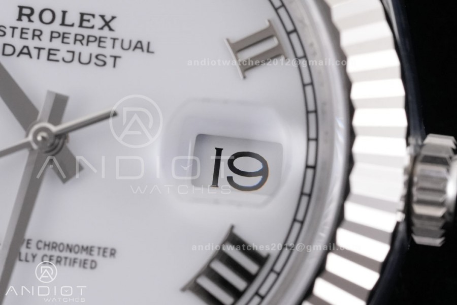 DateJust 41 126334 ARF 1:1 Best Edition 904L Steel  White Roman Dial on Jubilee Bracelet DD3235