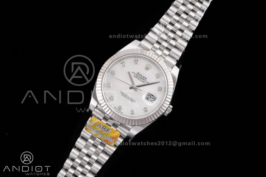 DateJust 41 126334 904L SS ARF 1:1 Best Edition White MOP Dial on Jubilee Bracelet DD3235