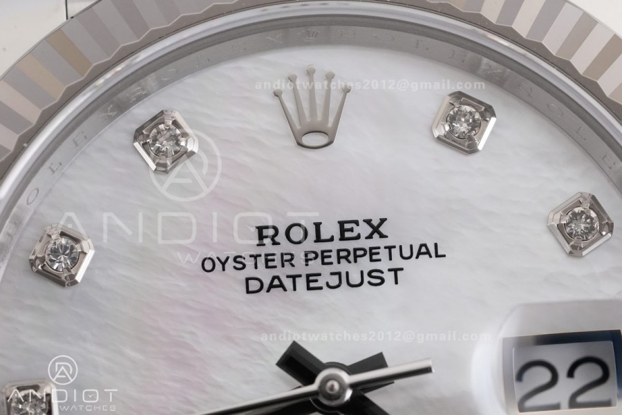 DateJust 41 126334 904L SS ARF 1:1 Best Edition White MOP Dial on Jubilee Bracelet DD3235