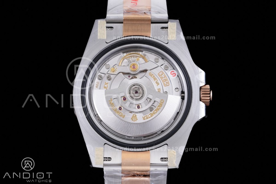 GMT Master II 126711 CHNR 904L SS/RG ARF Gain Weight 1:1 Root Beer Best Edition Black Dial On SS/RG Bracelet DD3285