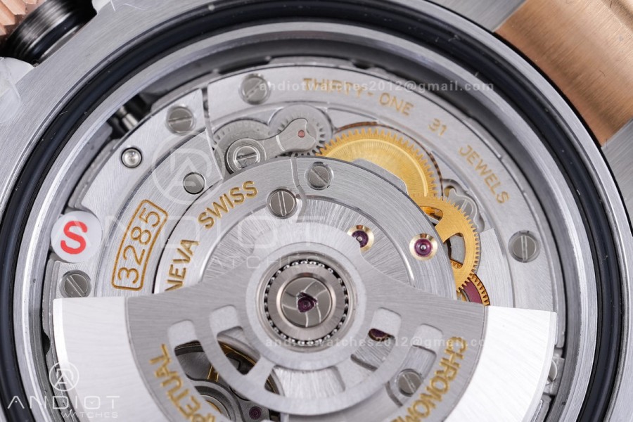 GMT Master II 126711 CHNR 904L SS/RG ARF Gain Weight 1:1 Root Beer Best Edition Black Dial On SS/RG Bracelet DD3285