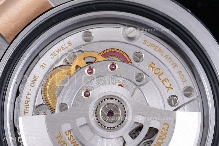 GMT Master II 126711 CHNR 904L SS/RG ARF Gain Weight 1:1 Root Beer Best Edition Black Dial On SS/RG Bracelet DD3285