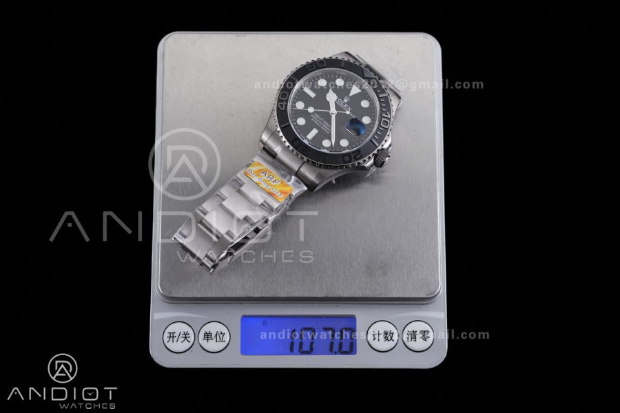 Yacht-Master 226627 Titanium ARF 1:1 Best Edition Black Dial On Titanium Bracelet DD3235