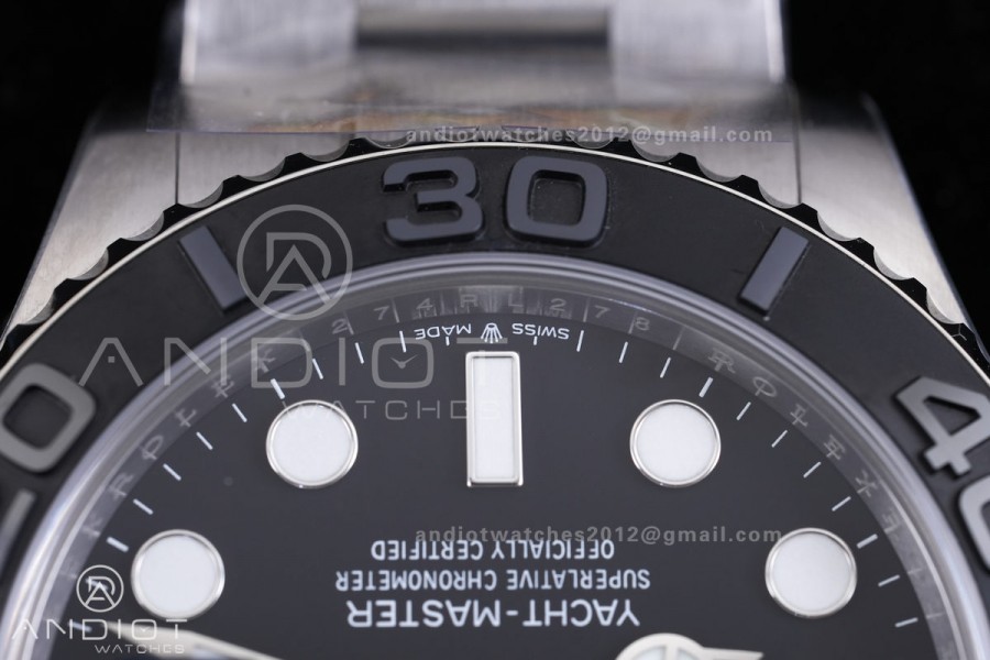 Yacht-Master 226627 Titanium ARF 1:1 Best Edition Black Dial On Titanium Bracelet DD3235