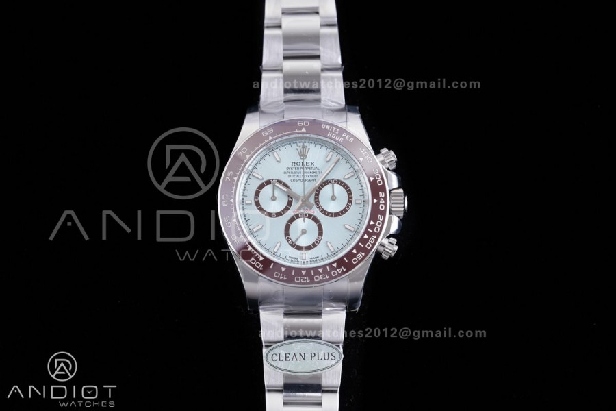 Daytona 126506 Clean Plus 1:1 Best Edition 904L Steel Ice Blue Dial Lume Marker on SS Braclet DD4131