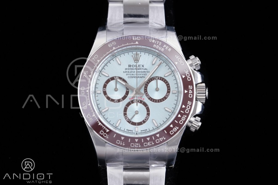 Daytona 126506 Clean Plus 1:1 Best Edition 904L Steel Ice Blue Dial Lume Marker on SS Braclet DD4131