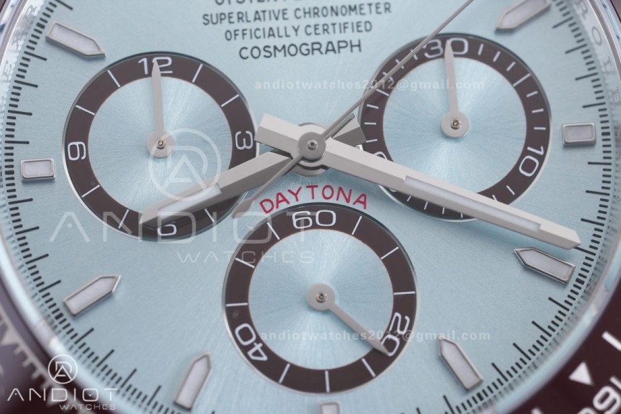 Daytona 126506 Clean Plus 1:1 Best Edition 904L Steel Ice Blue Dial Lume Marker on SS Braclet DD4131