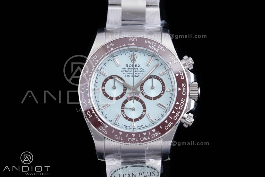 Daytona 126506 Clean Plus 1:1 Best Edition 904L Steel Ice Blue Dial Crystal Marker on SS Braclet DD4131