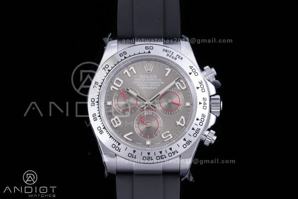 Daytona 116519 QF 1:1 Best Edition Gray Numeral Di...