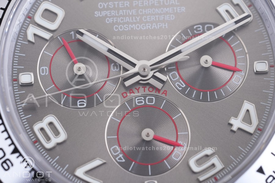 Daytona 116519 QF 1:1 Best Edition Gray Numeral Dial on Oysterflex Strap SH4130 V3 (Gain Weight)